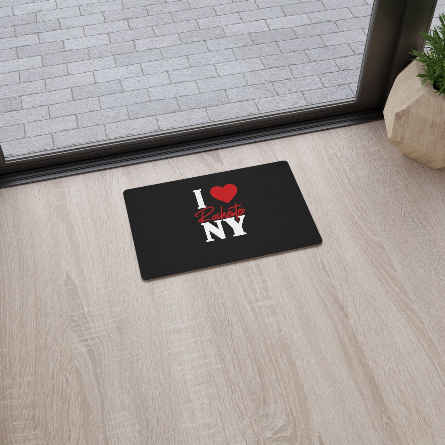 I Love Rochester Floor Mat