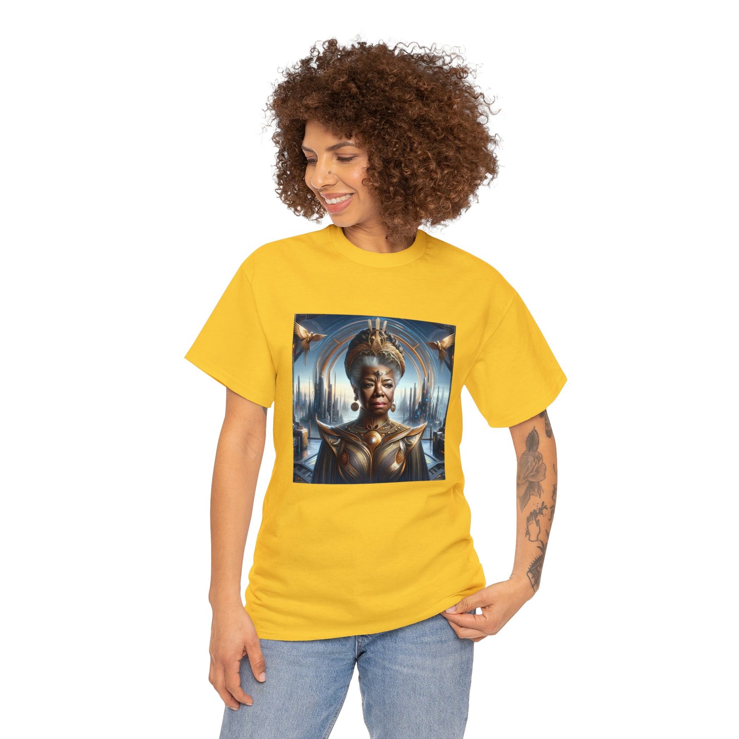 Maya Angelou Afrofuturism Tee