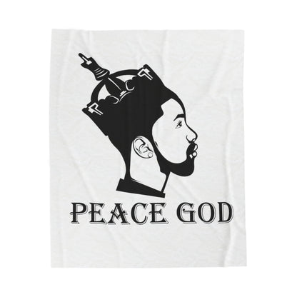 Peace God Plush Blanket