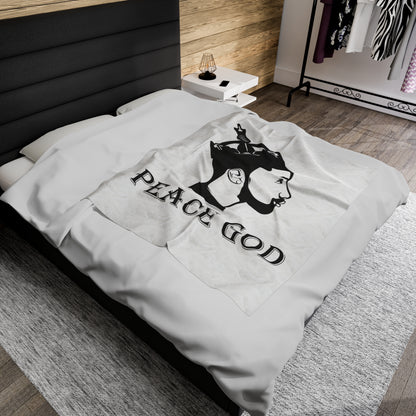 Peace God Plush Blanket