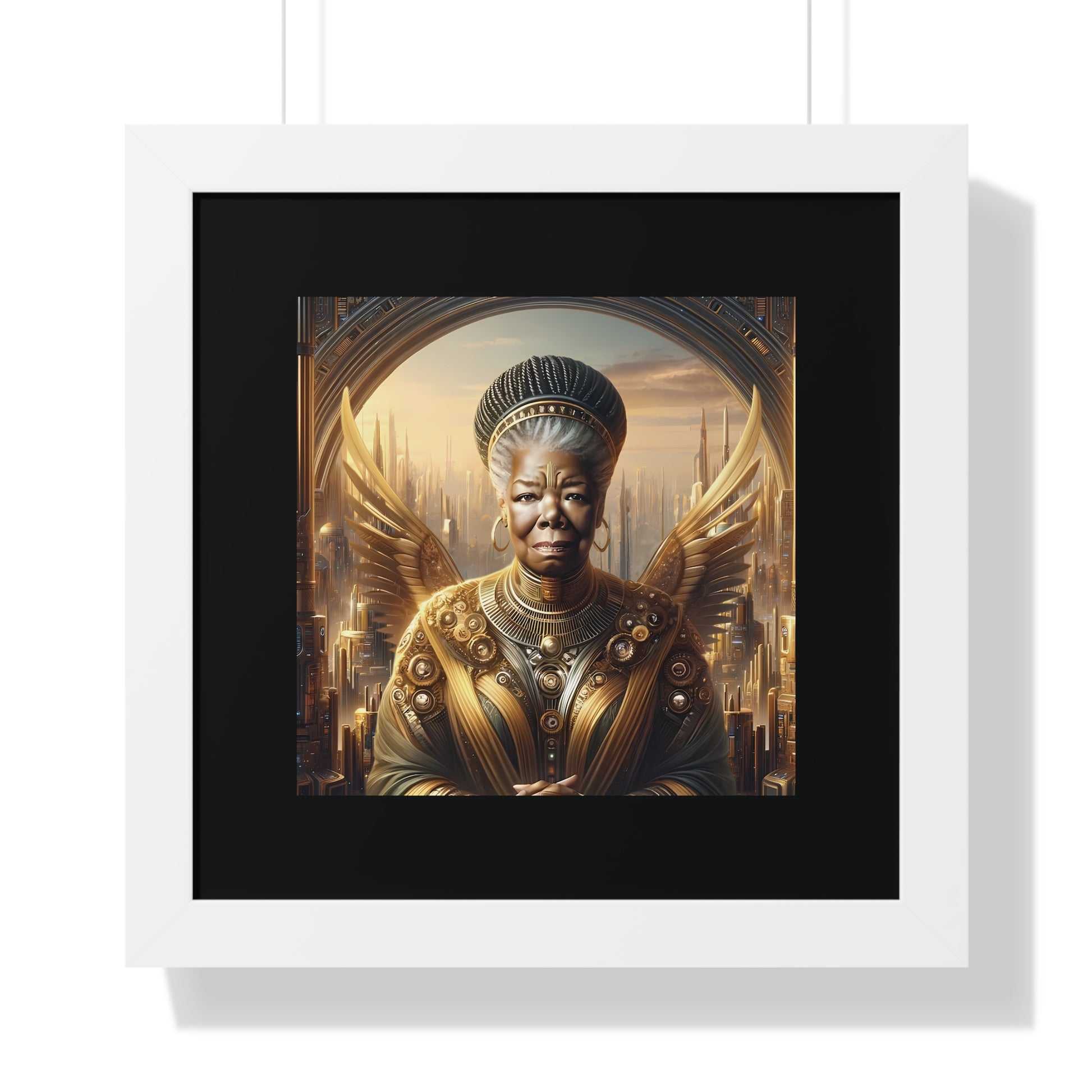 Maya Angelou Framed Portrait | Maya Angelou Framed Art | Kugichagulia