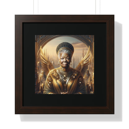 Maya Angelou Framed Portrait | Maya Angelou Framed Art | Kugichagulia