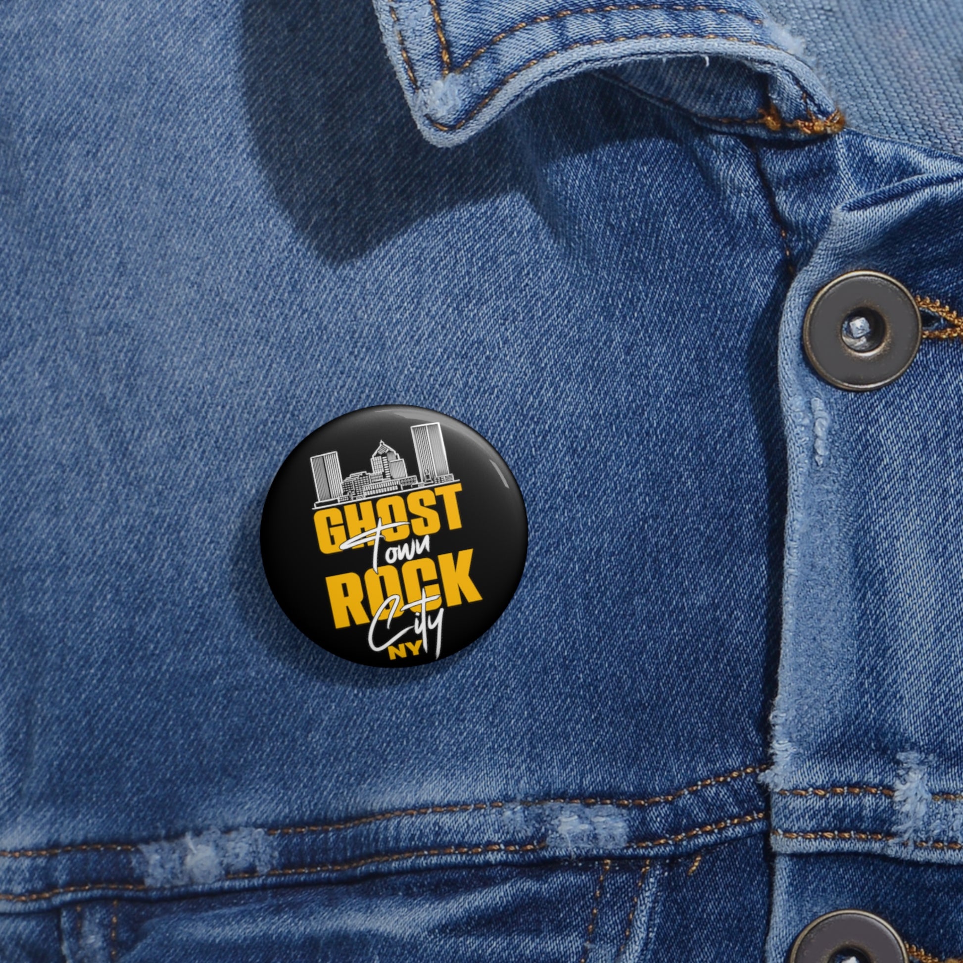 Stylish Badge Button | Ghost Town Badge Button | Kugichagulia