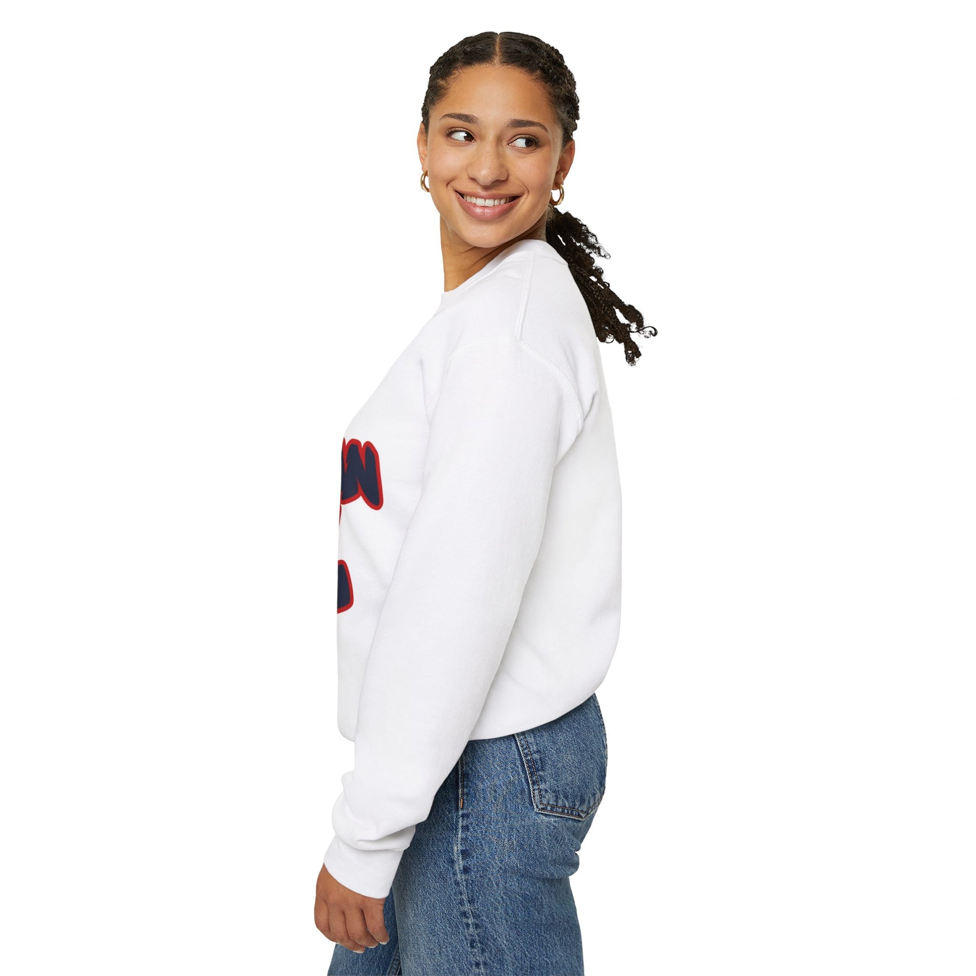 Unisex White Sweatshirt | White Printed Sweatshirt | Kugichagulia