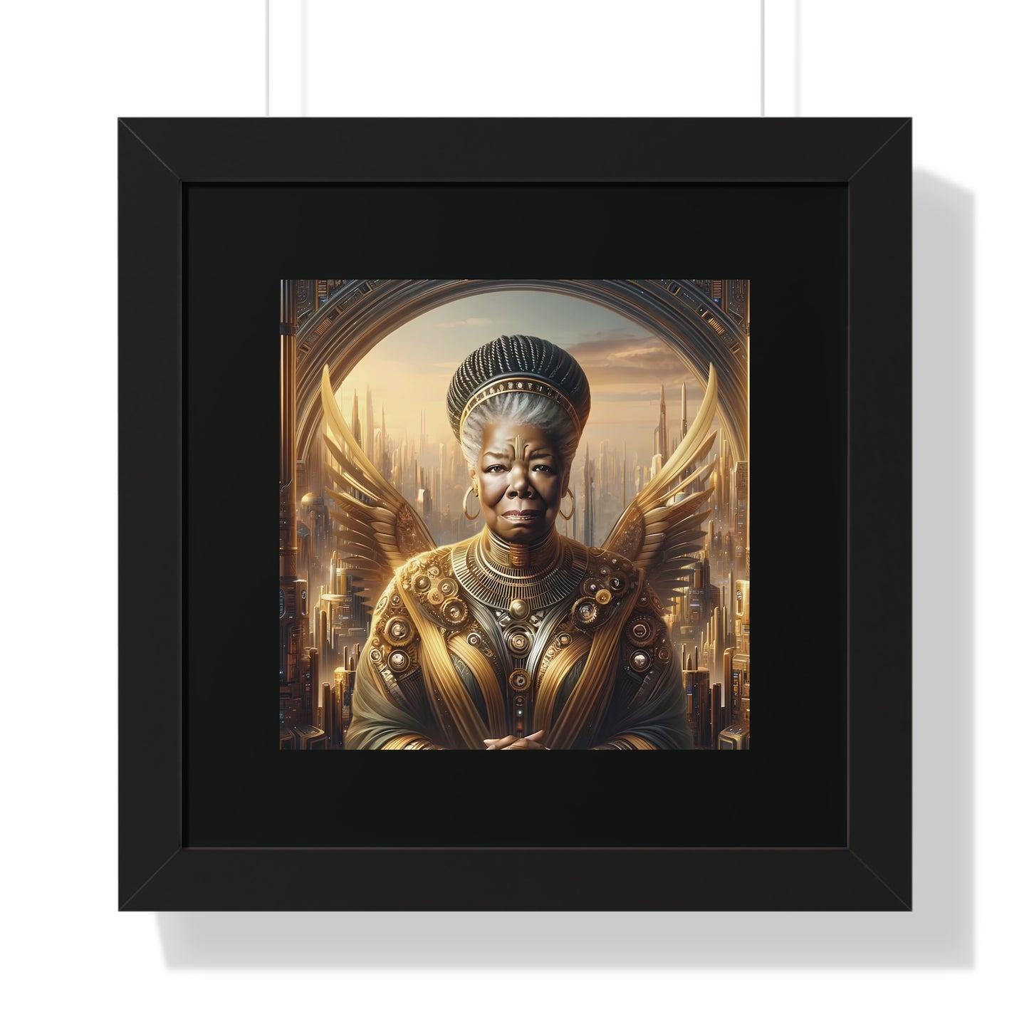 Maya Angelou Framed Portrait | Maya Angelou Framed Art | Kugichagulia