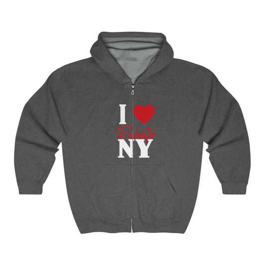 I Love Rochester NY Zip Hoodie