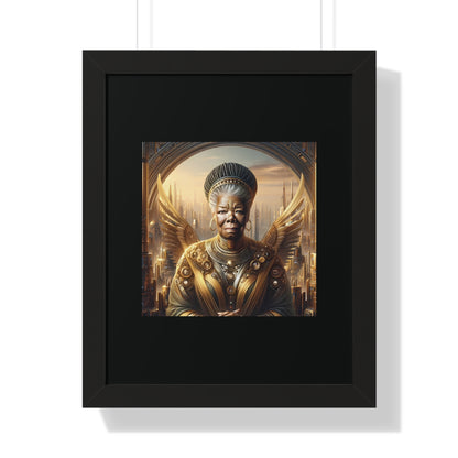 Maya Angelou Framed Portrait | Maya Angelou Framed Art | Kugichagulia