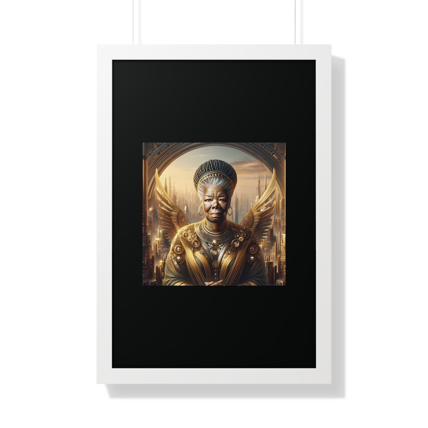 Maya Angelou Framed Portrait | Maya Angelou Framed Art | Kugichagulia