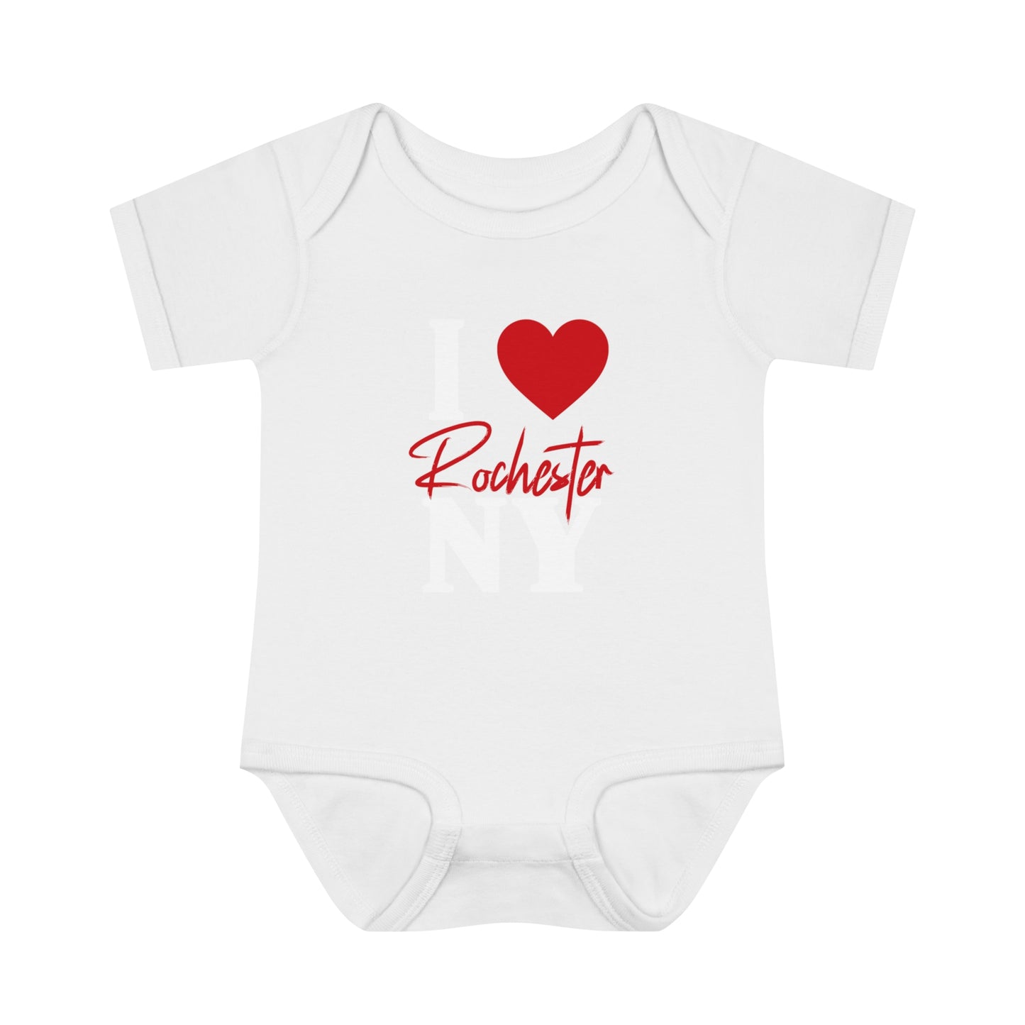 I Love Rochester Baby Bodysuit