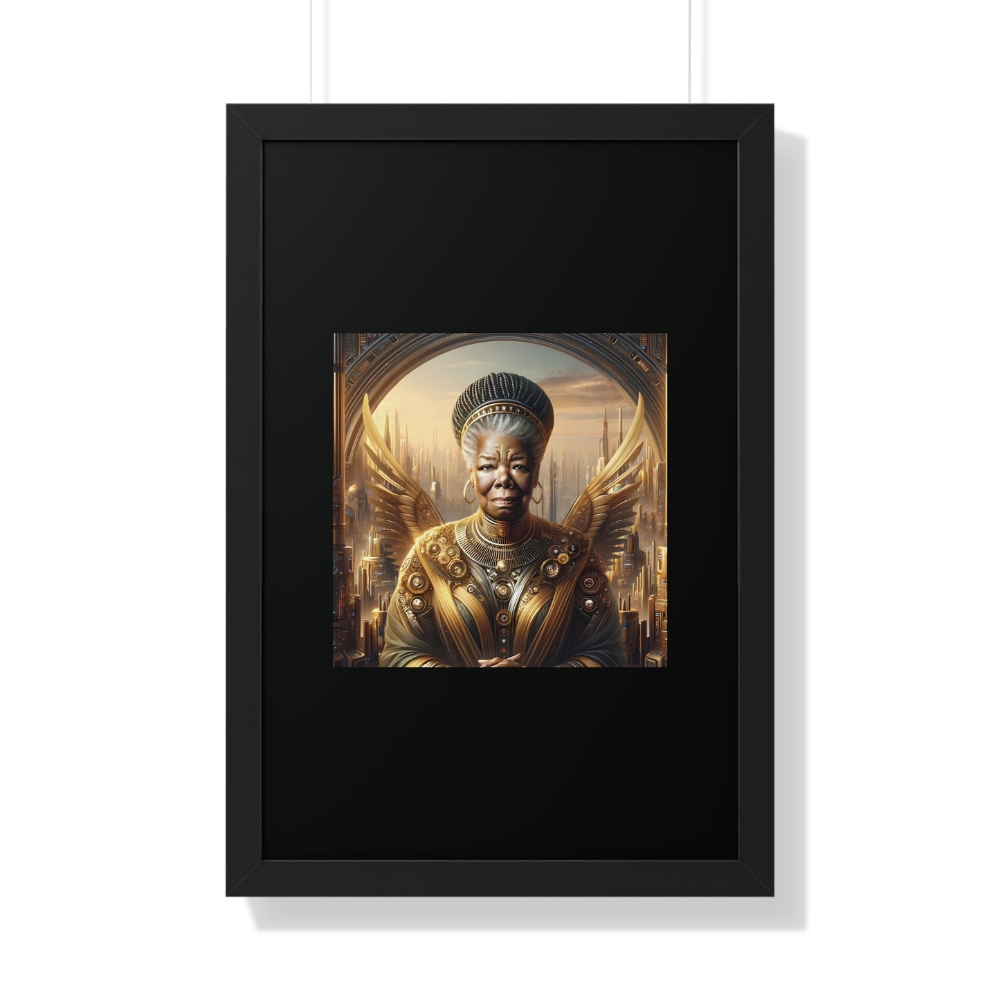 Maya Angelou Framed Portrait | Maya Angelou Framed Art | Kugichagulia