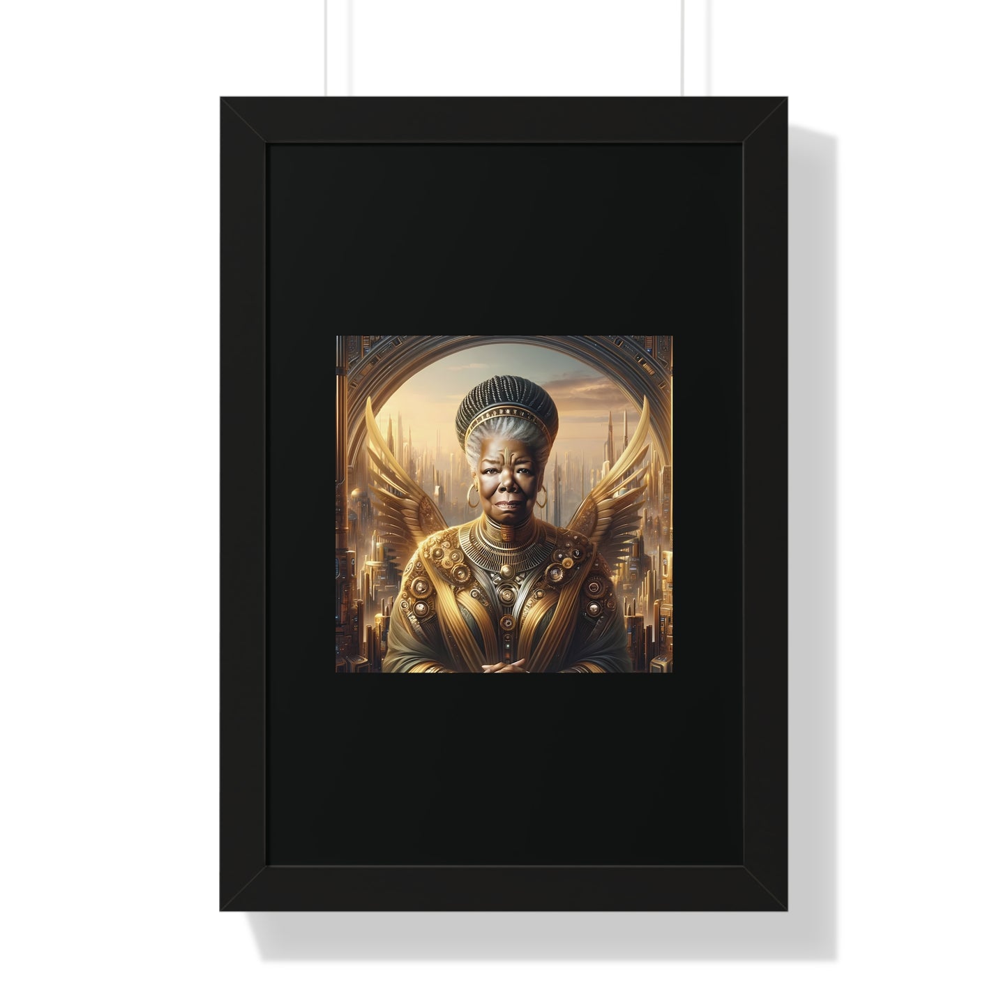 Maya Angelou Framed Portrait | Maya Angelou Framed Art | Kugichagulia