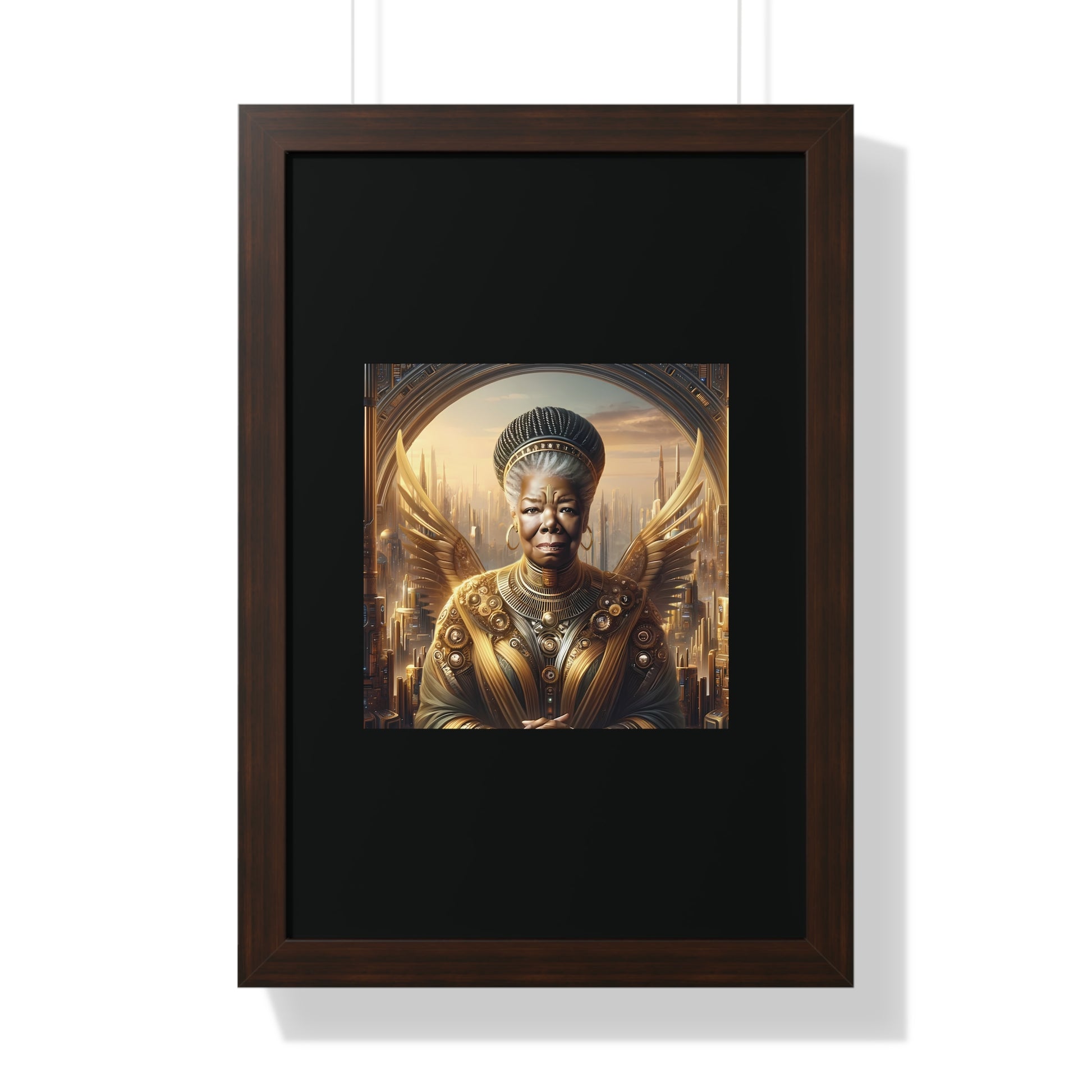 Maya Angelou Framed Portrait | Maya Angelou Framed Art | Kugichagulia