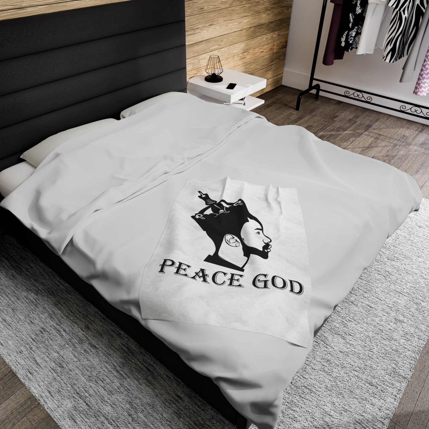 Peace God Plush Blanket