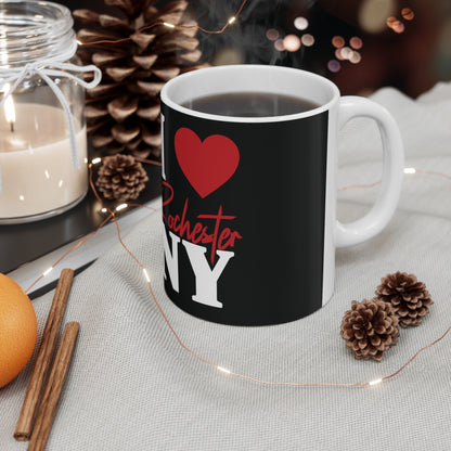 I Love Rochester, Ceramic Mug 11oz