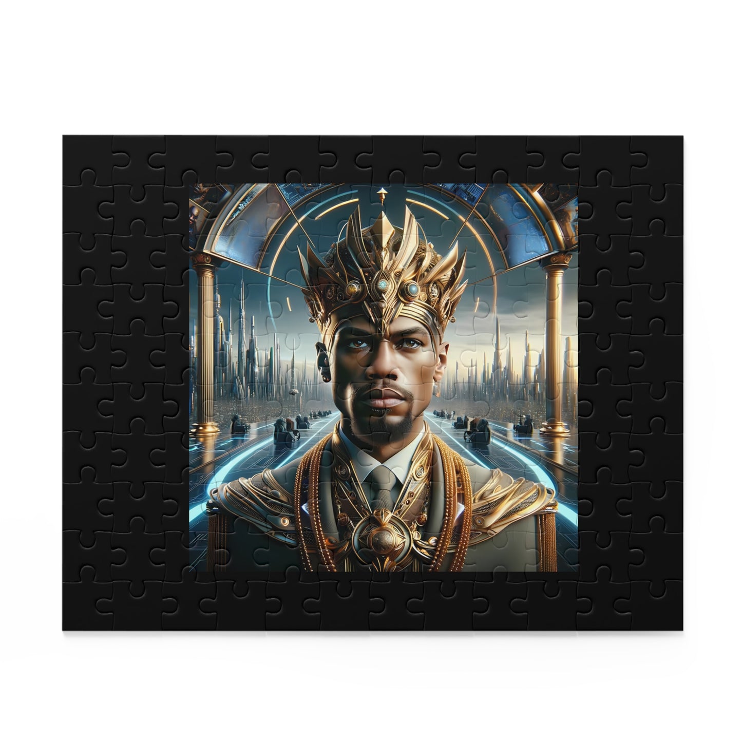 Malcolm X Afrofuturism Puzzle (120, 252, 500-Piece)