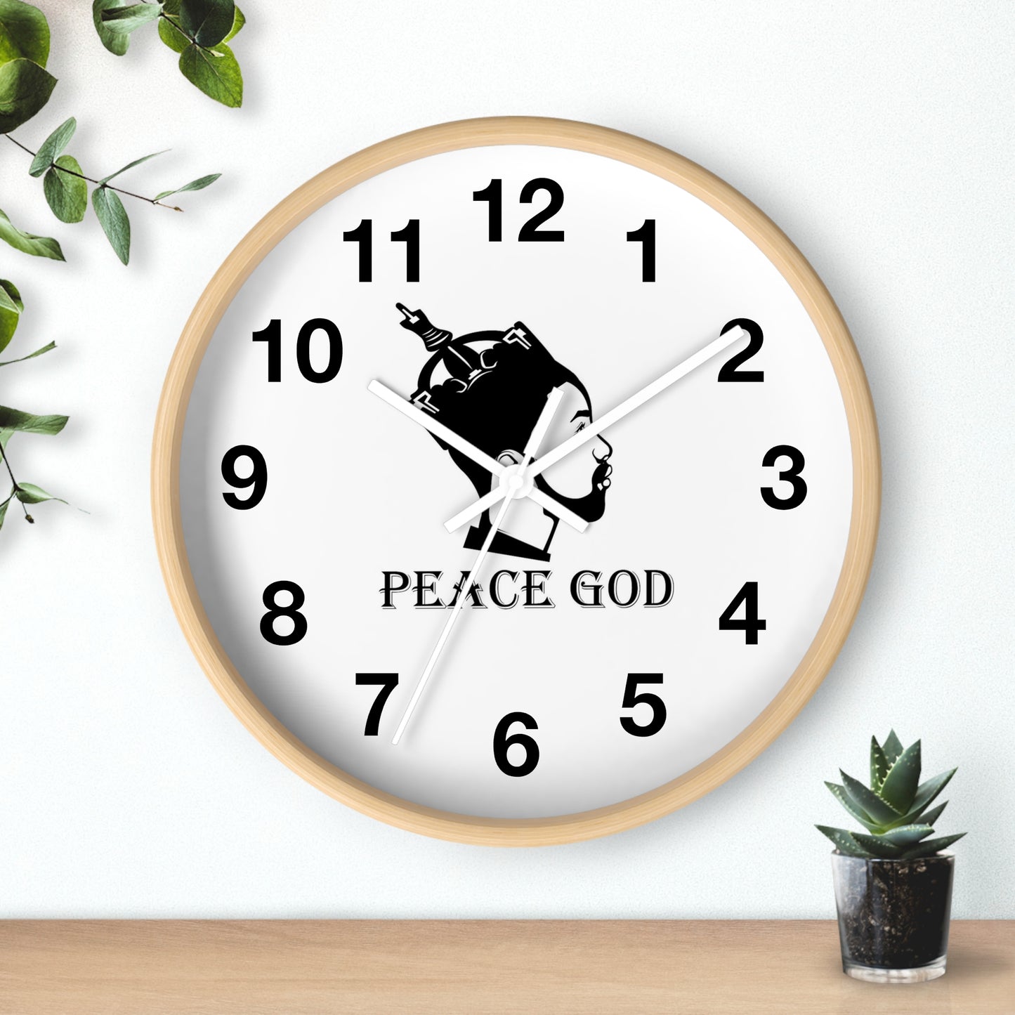 Peace God Wall Clock