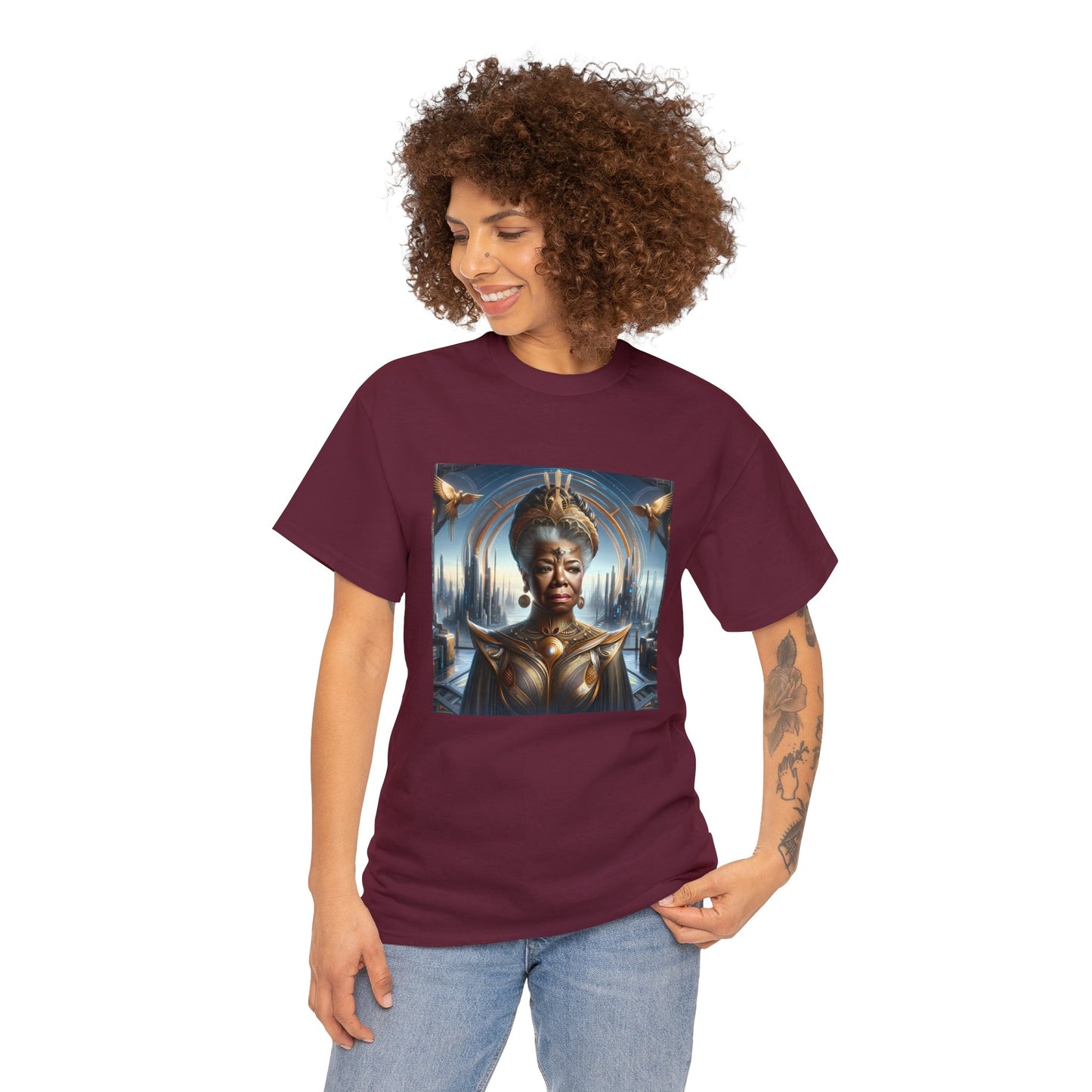 Maya Angelou Afrofuturism Tee