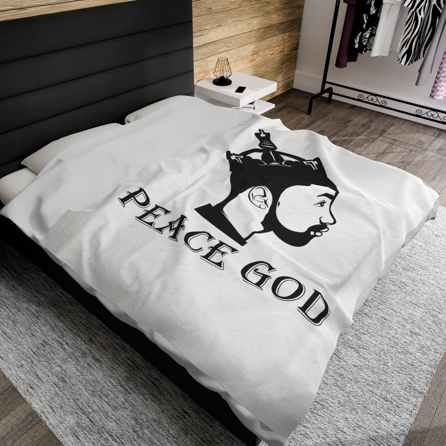 Peace God Plush Blanket