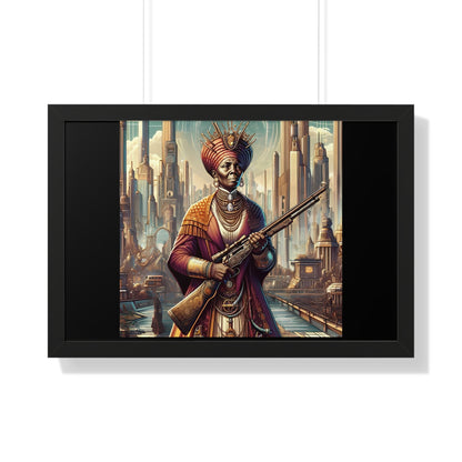 Afrofuturism Queen Mother w/Rifle Portrait