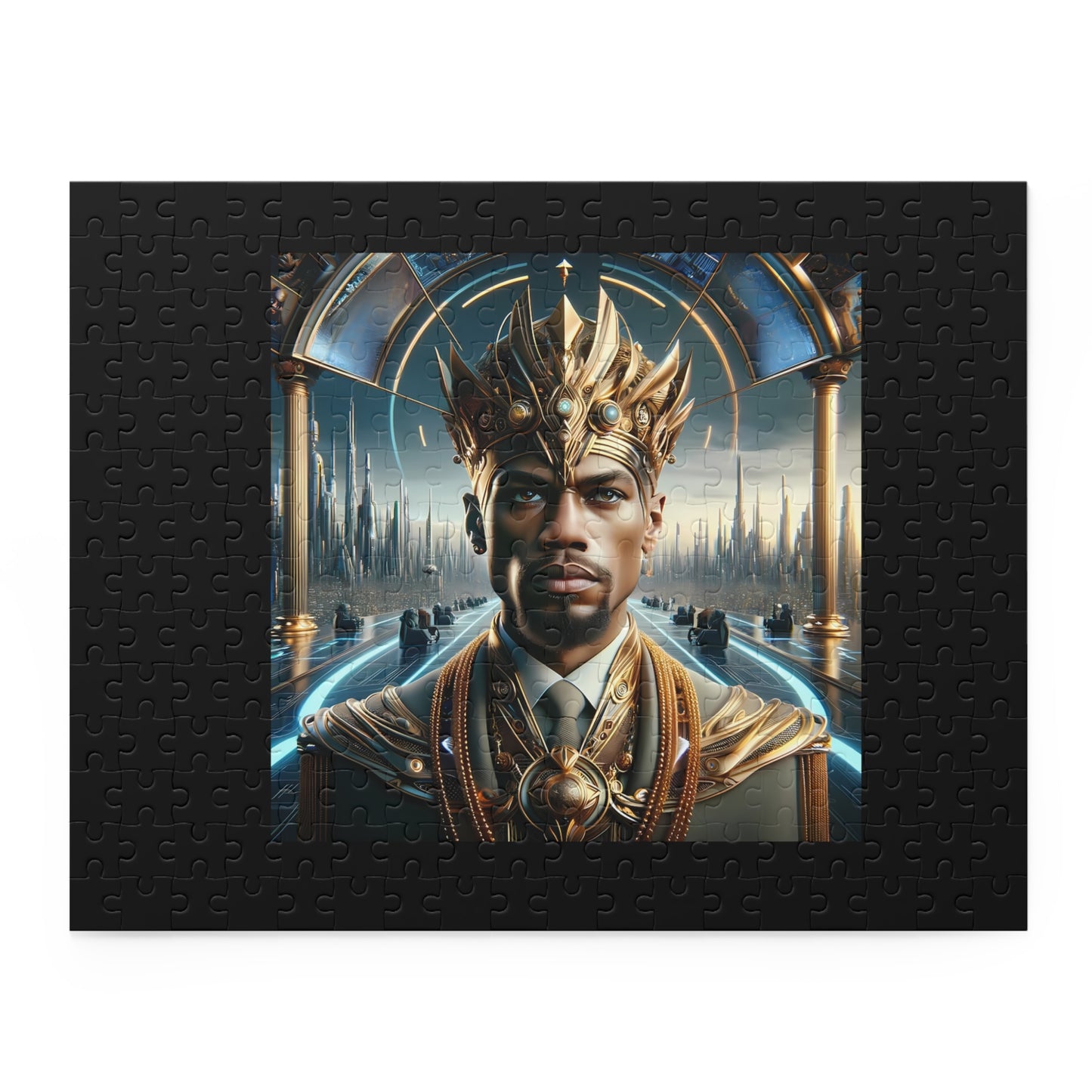 Malcolm X Afrofuturism Puzzle (120, 252, 500-Piece)