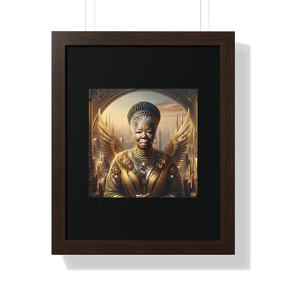 Maya Angelou Framed Portrait | Maya Angelou Framed Art | Kugichagulia