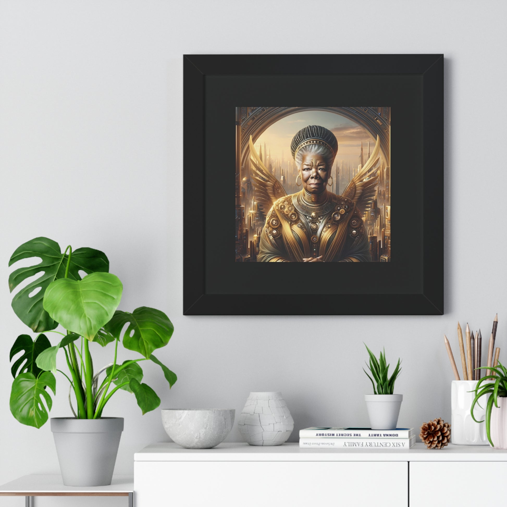 Maya Angelou Framed Portrait | Maya Angelou Framed Art | Kugichagulia